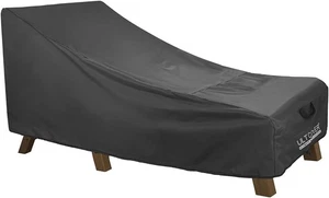 ULTCOVER Wasserdicht Terrasse Lounge Stuhl Abdeckung 80L x 28B x 30H Zoll, Schwarz  - Bild 1 von 7