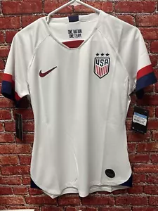 Nike USA Soccer Jersey Women’s Medium White Home Top New NWT Olympics - Picture 1 of 14