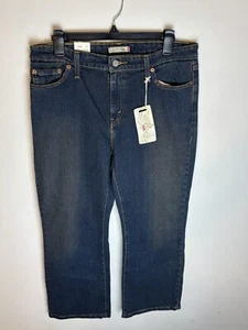 Levis 515 Jeans Womens Size 14M Petite Blue Denim Bootcut Stretch Casual NWT - Picture 1 of 9