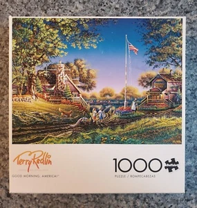 Buffalo Games Terry Redlin GOOD MORNING, AMERICA 1000 piece puzzle COMPLETE - Picture 1 of 6