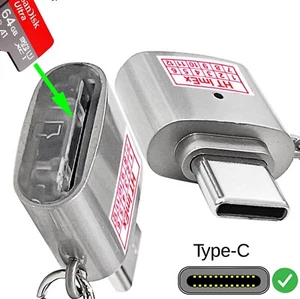 Micro-SD-Kartenleser-Adapter, USB Typ C auf Micro-SD/TF-Kartenleser Micro - Bild 1 von 13