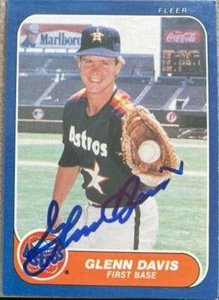 Glenn Davis Autographed 1986 Fleer #297 - Picture 1 of 1