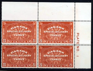 Kanada 1933 20c. SONDERLIEFERUNG ECKBLOCK SG S7 POSTFRISCH - Bild 1 von 2