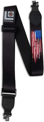 Levy's Outdoor 2" Tactical Rifle Sling with Distressed American Flag Design