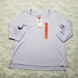 Orvis Top Womens Medium Purple Half Sleeve V Neck NWT - Picture 1 of 11