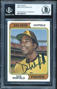 Autographed Dave Winfield 1974 Topps #456 BAS - Picture 1 of 2