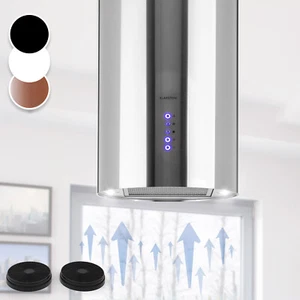 Inselhaube 35 cm 650m³/h Insel Dunstabzugshaube Umlufthaube Abluft Umluft Silber - Bild 1 von 9