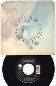 Cher & Peter Cetera - After All - 7" 45 RPM Single 1989 Theme From "Chances Are" - Picture 1 of 5