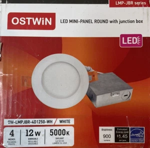 Ostwin Led Mini Panel Round With Junction Box-NIB - Picture 1 of 2