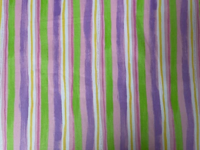Pastel Stripes Purple Yellow Pink Green, Fabric 3 + Yards Spectrix Jane Kitching - Image 1 of 4