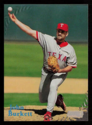 John Burkett 1998 Stadium Club #62 Texas Rangers Baseball Card - Image 1 of 2