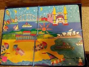 Flaming Rhino Designed in Australi 6 Designer Placemats - Picture 1 of 9