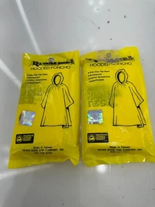 2- Rainmate II Hooded Poncho - Georgia Tech Yellow - NIP Officially Licensed - Picture 1 of 5