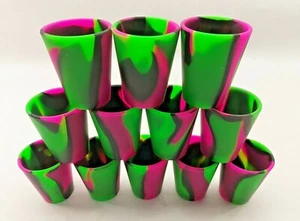 Silicone Shot Glasses 12 pcs Set, Unbreakable, Reusable, Freezer-Safe,1.5 oz - Picture 1 of 8