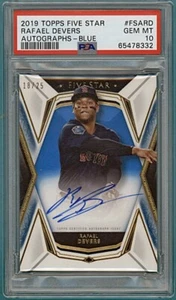2019 Topps Five Star Autographs – Blue Rafael Devers Auto Issue /25 #540 PSA 10! - Picture 1 of 2