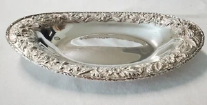 S. Kirk & Son Sterling Silver Oval Bread Tray #266 Repousse Pattern Circa 1930 - Picture 1 of 19