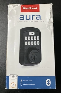 Kwikset 99420-003 Aura Bluetooth Programmable Keypad Door Lock Deadbolt - Picture 1 of 5