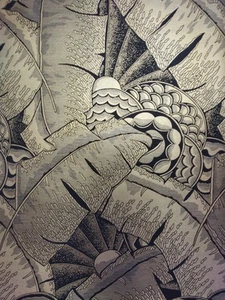 2 Double Rolls of Ralph Lauren Coco De Mer wallpaper in Tarnished Gold - Picture 1 of 5