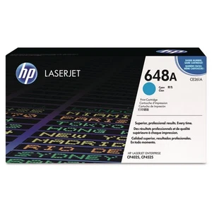 HP Inc. HP 648A (CE261A) Cyan Original LaserJet Toner Cartridge - Picture 1 of 9
