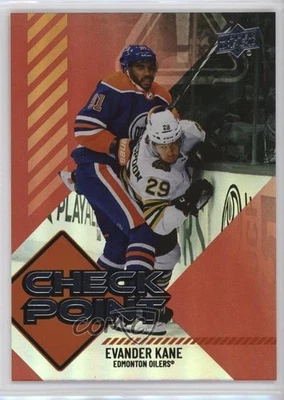 2024-25 Upper Deck Series 1 Checkpoint Red /99 Evander Kane #CP-7 - Image 1 of 2