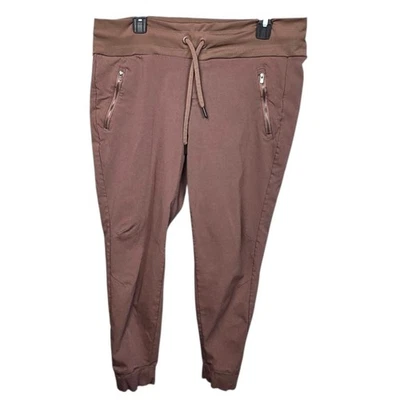 Pantalones de chándal SWISS ALPS marrón con cremallera bolsillos cordón ropa deportiva para mujer grandes Foto 1 de 4