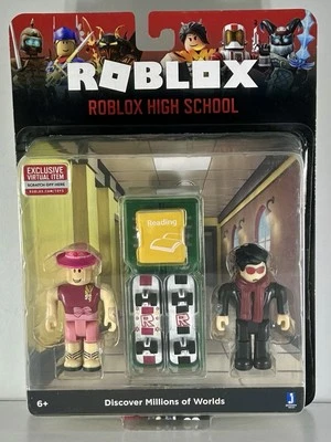 ROBLOX ⭐ High School Action Figures ⭐ With Exclusive Virtual Item Code ~NEW - Image 1 of 4