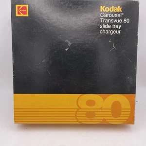 Vintage Kodak Carousel Transvue Projector 80 Slide Tray 35mm Original Box LNC - Picture 1 of 6