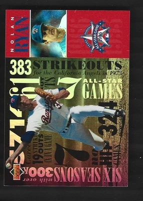 Nolan Ryan 1995 All-Star FanFest Tribute to Nolan Ryan #1 TEXAS RANGERS - Image 1 of 2