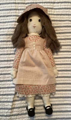Vintage  Hand Sewn Holly Hobbie Cloth Doll From Simplicity Sewing Pattern 6006. - Image 1 of 4