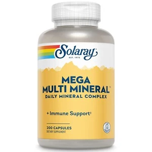 Mega Multi Mineral Supplement 200 Count Chelated Minerals for Health Support - Picture 1 of 7