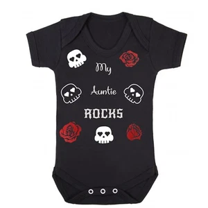 My Auntie Rocks Baby Grow Bodysuit Vest - Picture 1 of 4