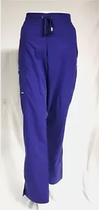 Greys Anatomy Womens Purple Med T Mia 6 Pocket Straight Leg Scrub Pant # 4277 - Picture 1 of 6