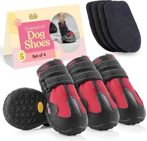 Wasserdichte Hundeschuhe - stylisch designte Schuhe für Hunde - Hundestiefel mit Antirutsch - Bild 1 von 6