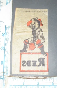 Jitterprint Antique Iron Transfer Decal 1930s-40s Baseball Very Rare Reds - Picture 1 of 1
