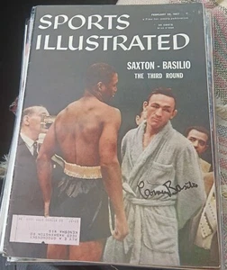 CARMEN BASILIO PRO Boxing Champion SIGNED AUTOGRAPHED 1957 Sports Illustrated SI - Picture 1 of 1