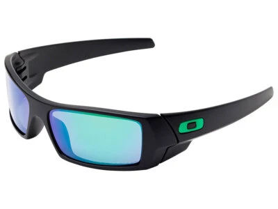 Oakley Gascan Polarized Sunglasses 24-412 Matte Black/Jade Iridium