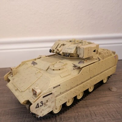 Bravo Team M3A2 Bradley Desert Camouflage Unimax Bradley 1:18 Scale Parts Lot !! - Image 1 of 4