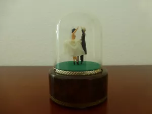 VINTAGE REUGE DANCING COUPLE BALLERINA MUSIC BOX AUTOMATON (WATCH THE VIDEO) - Picture 1 of 13
