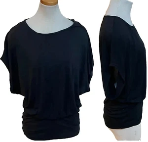 Express SCHWARZES SHIRT PULLOVER BLOUSON OBERTEIL GR. L - Bild 1 von 7