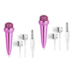  2pcs Mini Microphone Music Microphone Tiny Microphone Portable Phone Microphone - Afbeelding 1 van 12
