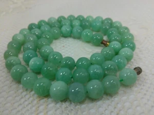 Collar De Colección 10mm Verde Claro Jade Jadita Cuentas Redondas 86 gramos 24" Largo Hilo - Imagen 1 de 21