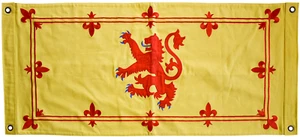 Royal Banner of Scotland komplett genähte Baumwollfahne - 100 cm x 50 cm - 4 Ösen - Bild 1 von 5