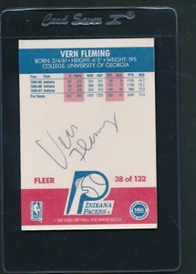 1987/88 Fleer #38 Vern Fleming Pacers Signed Auto *D9928 - Picture 1 of 1