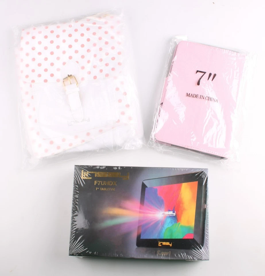 Linsay F7uhdx 7" Tablet Pc New Sealed In Box with Pink Accessories! - Image 1 of 4