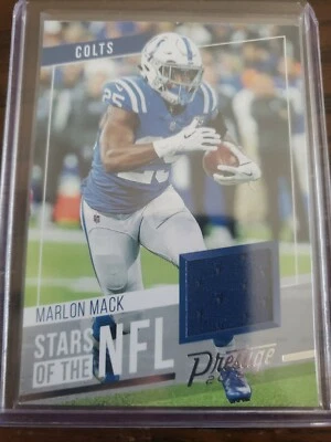 MARLON MACK 2019 PRESTIGE STARS OF THE NFL JERSEY RELIC INDIANAPOLIS COLTS SS-MM - Image 1 of 2