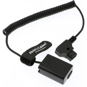 NP-FW50 Dummy Battery to D Tap Coiled Power Cable for Sony A7R A7S A7II Camera - Picture 1 of 5