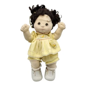 Vtg Clothed 1985 My Child Doll Mattel Dark Brown Hair Brown Eyes Written Serial - Picture 1 of 9