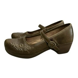 Dansko Savanna Saddle Leather Embroidered Mary Jane Comfort Shoes - 42/11.5-12 - Bild 1 von 10