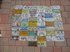50 State motorcycle license plate lot for collecting or craft - Picture 1 of 1