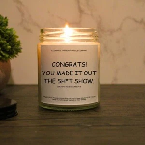 Retirement Candle | Funny Candles |Personalized Candle Gift | BFF Candle |Funny - Picture 1 of 5